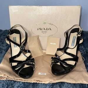 PRADA MARY JANE LEATHER HEELS